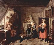 William Hogarth Der gepeinigte Poet oil painting reproduction